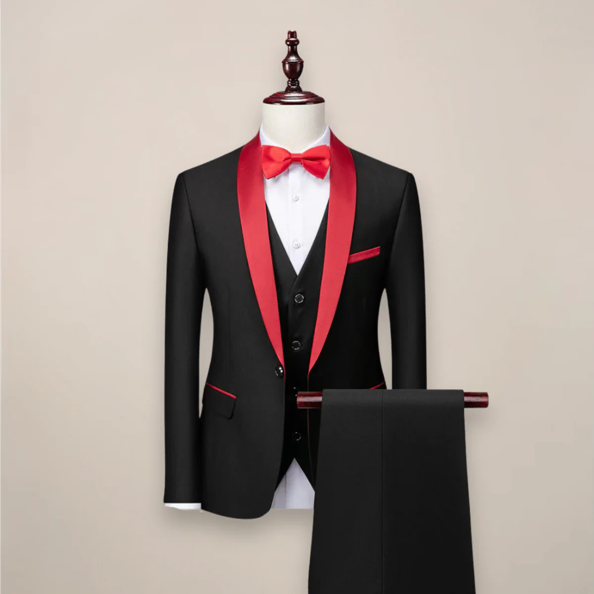 Albert | Men’s Suit Formal Three Piece Set with Waistcoat and Blazer - Image 5