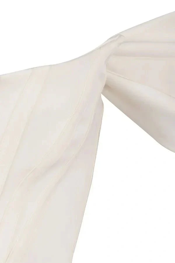 Amelia | Women’s Elegant Midi Wedding Guest Dress with High Split - Image 6