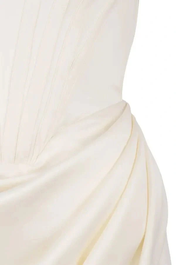 Amelia | Women’s Elegant Midi Wedding Guest Dress with High Split - Image 7