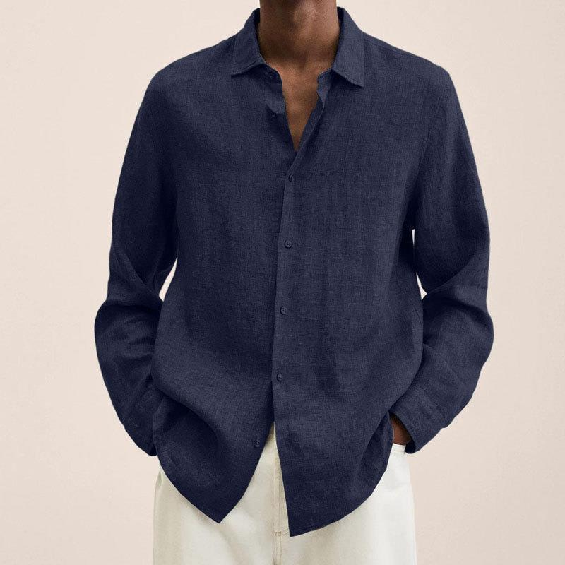 Arthur | Men’s Classic Relaxed Long Sleeve Shirt with Button Front - Image 10
