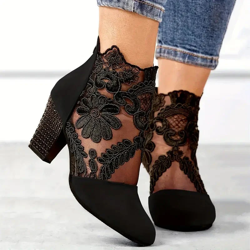 Ava | Women’s Elegant Pointed-Toe Heels with Block Heel - Image 3