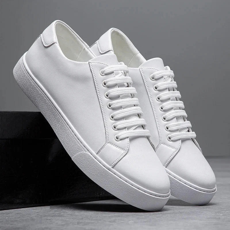 Barnaby | Men’s Classic Trainers with White Sole - Image 12