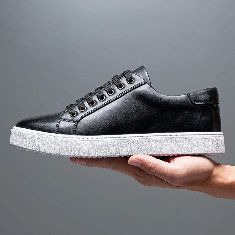 Barnaby | Men’s Classic Trainers with White Sole - Image 15
