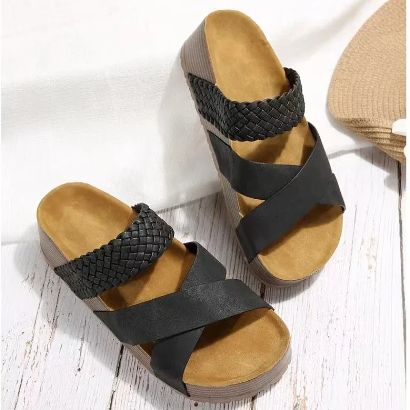 Caitlin | Women’s Casual Sandals with Cross Straps - Image 4