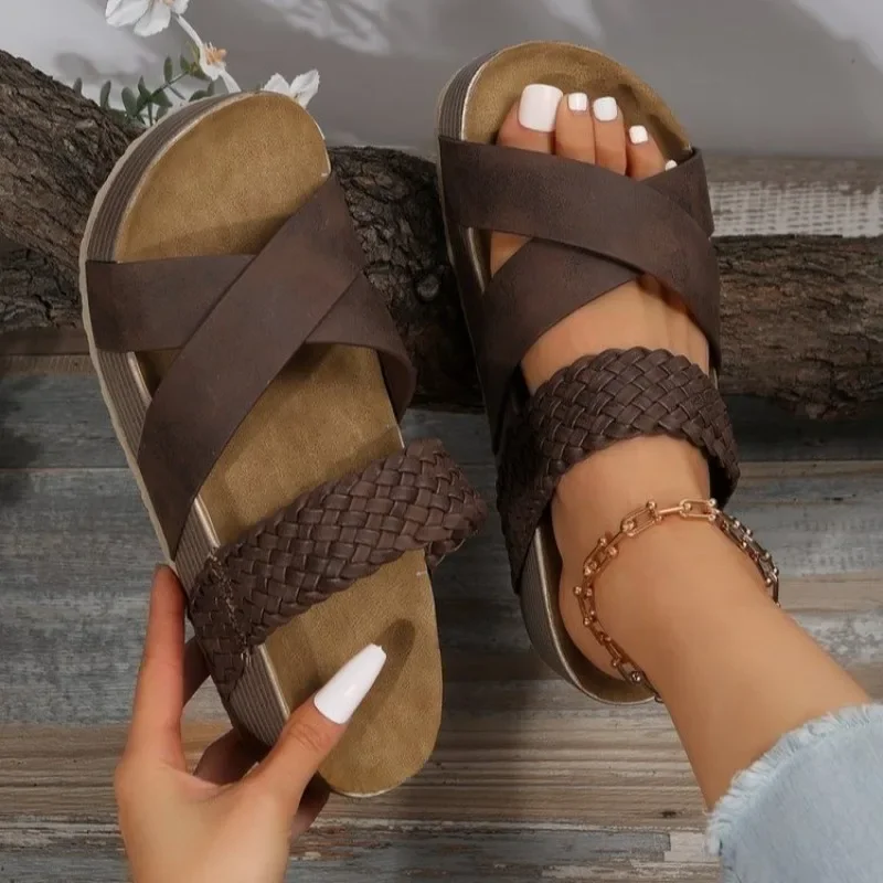 Caitlin | Women’s Casual Sandals with Cross Straps - Image 5