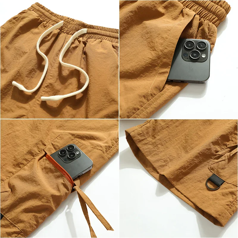 Charlie | Men’s Casual Summer Cargo Shorts with Elastic Waist - Image 5