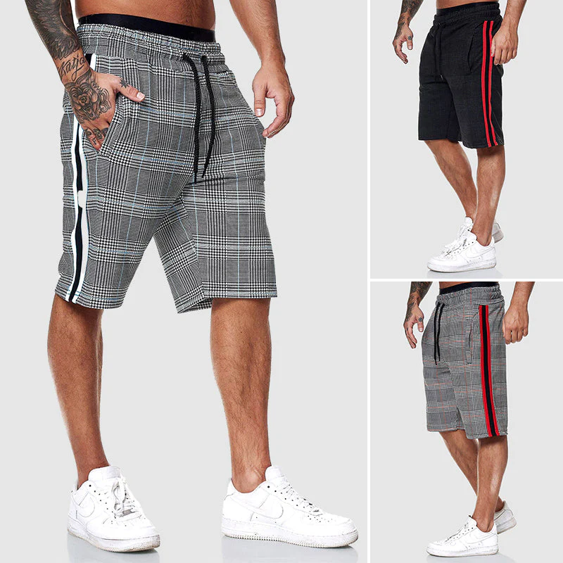 Christopher | Men’s Casual Plaid Shorts with Drawstring Waist - Image 4