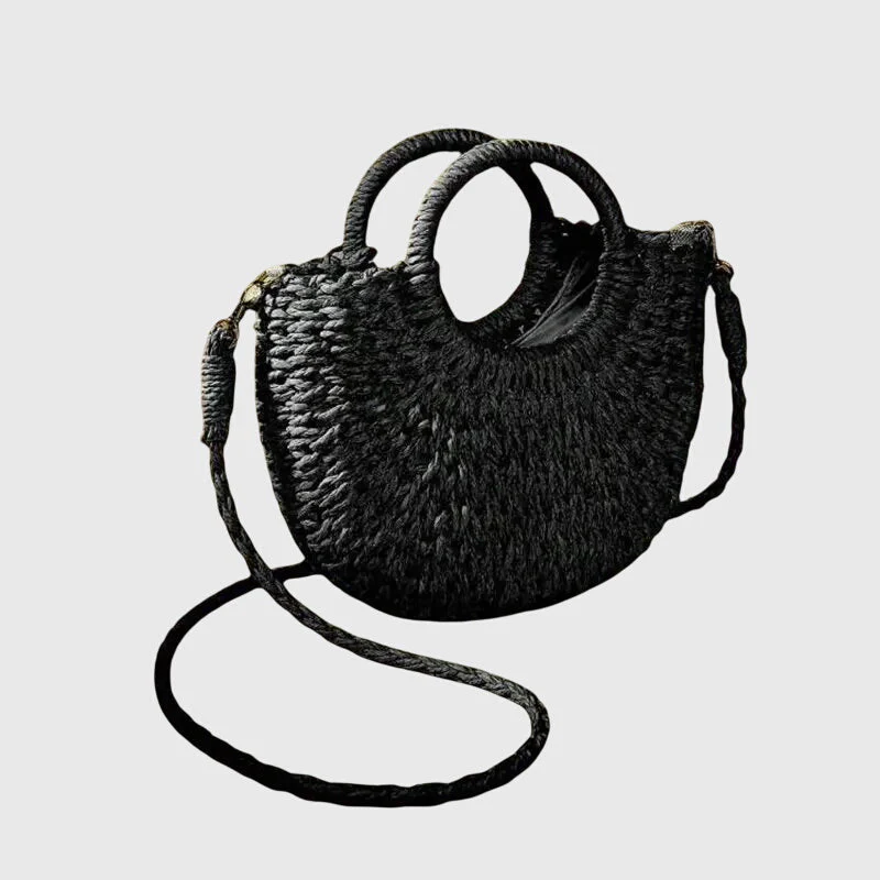 Clara | Women’s Summer Beach Hand Bag with Round Handles - Image 5
