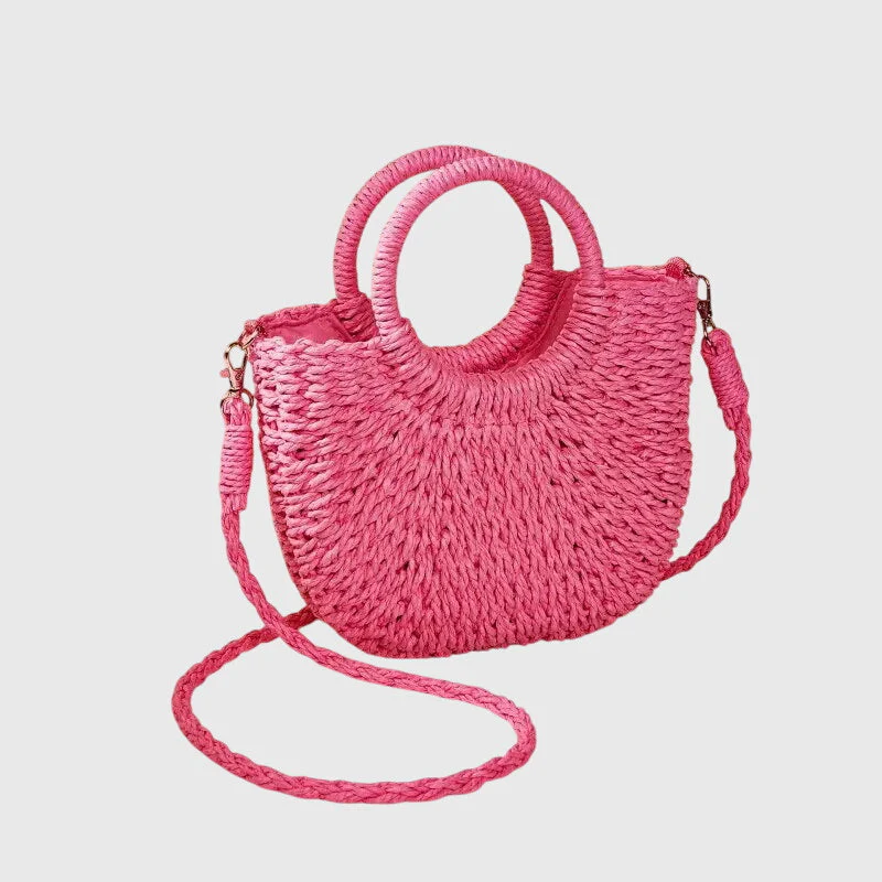 Clara | Women’s Summer Beach Hand Bag with Round Handles - Image 7