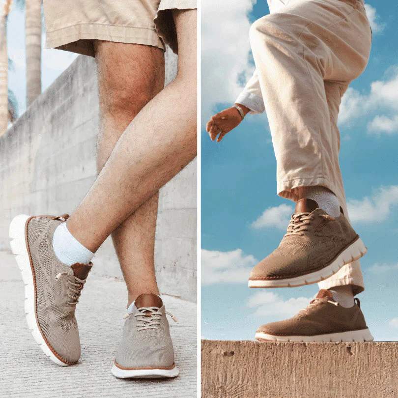 Cormac | Men’s Summer Breathable Knit Trainers with Chunky Sole - Image 10