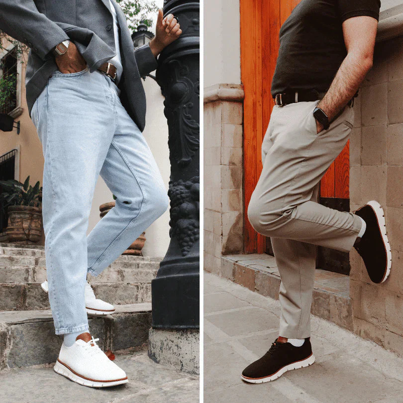 Cormac | Men’s Summer Breathable Knit Trainers with Chunky Sole - Image 9