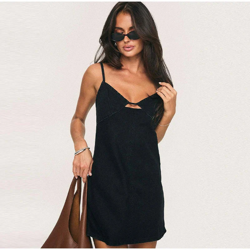 Denise | Women’s Summer Mini Dress with Cutout Bust - Image 11