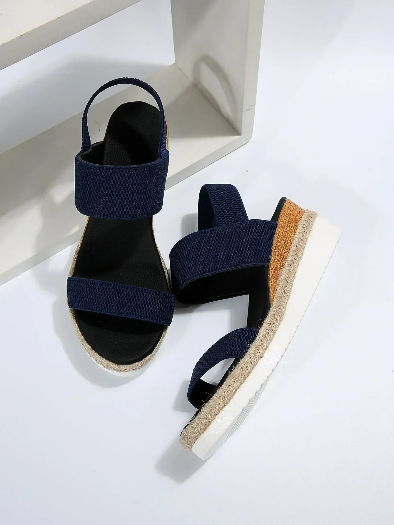 Diane | Women’s Elegant Platform Sandals with Elastic Straps - Image 5