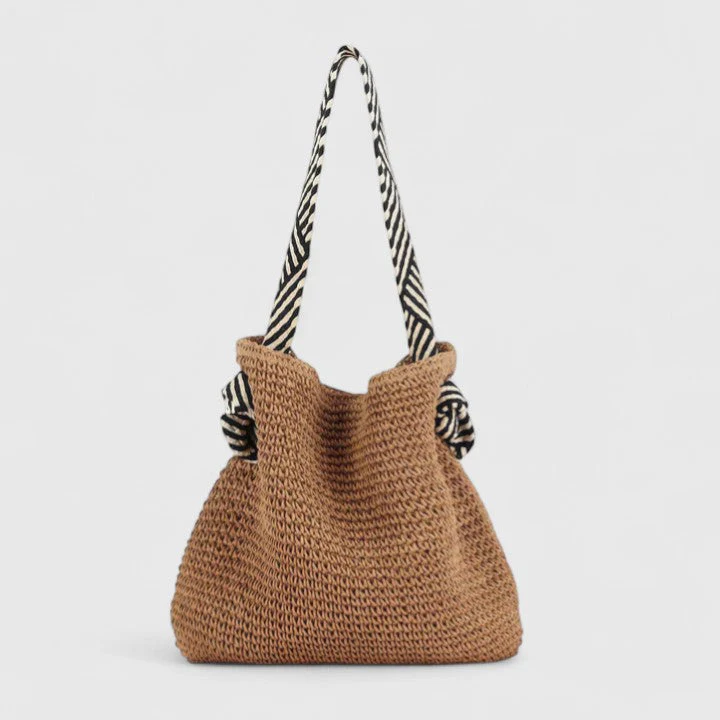 Eliza | Women’s Summer Beach Bag with Zebra Strap - Image 5