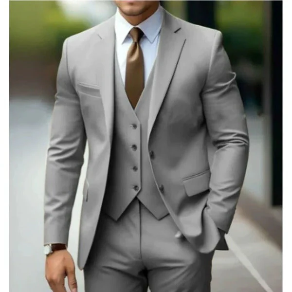 Elliot | Classic Men's 3-Piece Suit with Waistcoat - Image 12