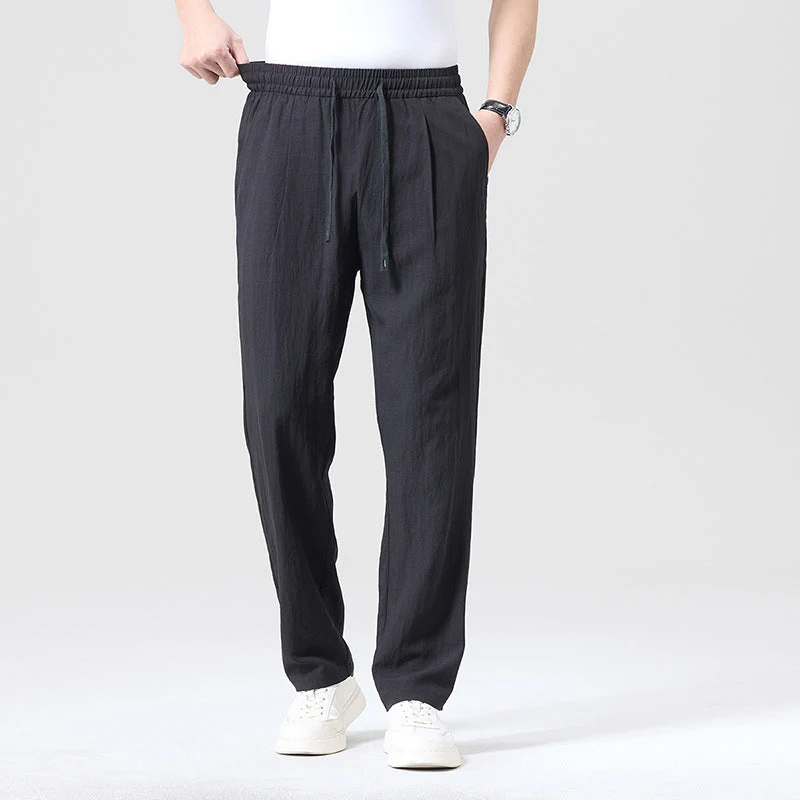 Elliot | Men's Summer Relaxed Lounge Pants with Drawstring Waist - Image 4