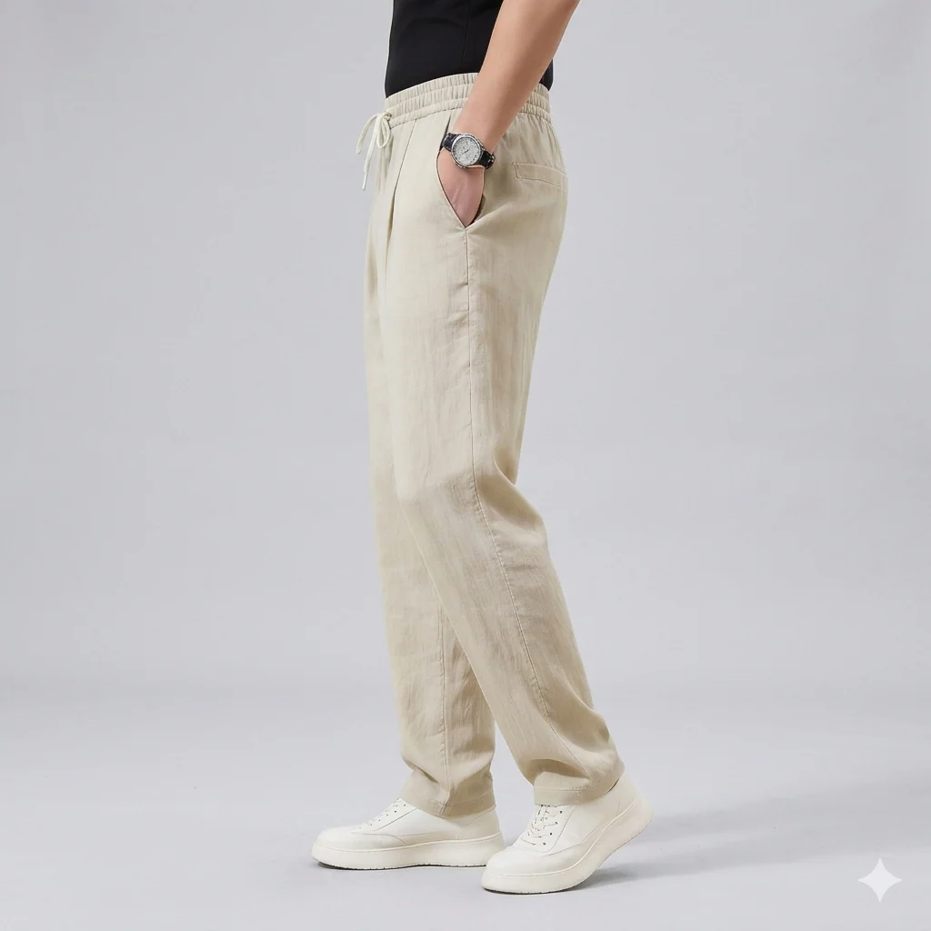 Elliot | Men's Summer Relaxed Lounge Pants with Drawstring Waist - Image 7