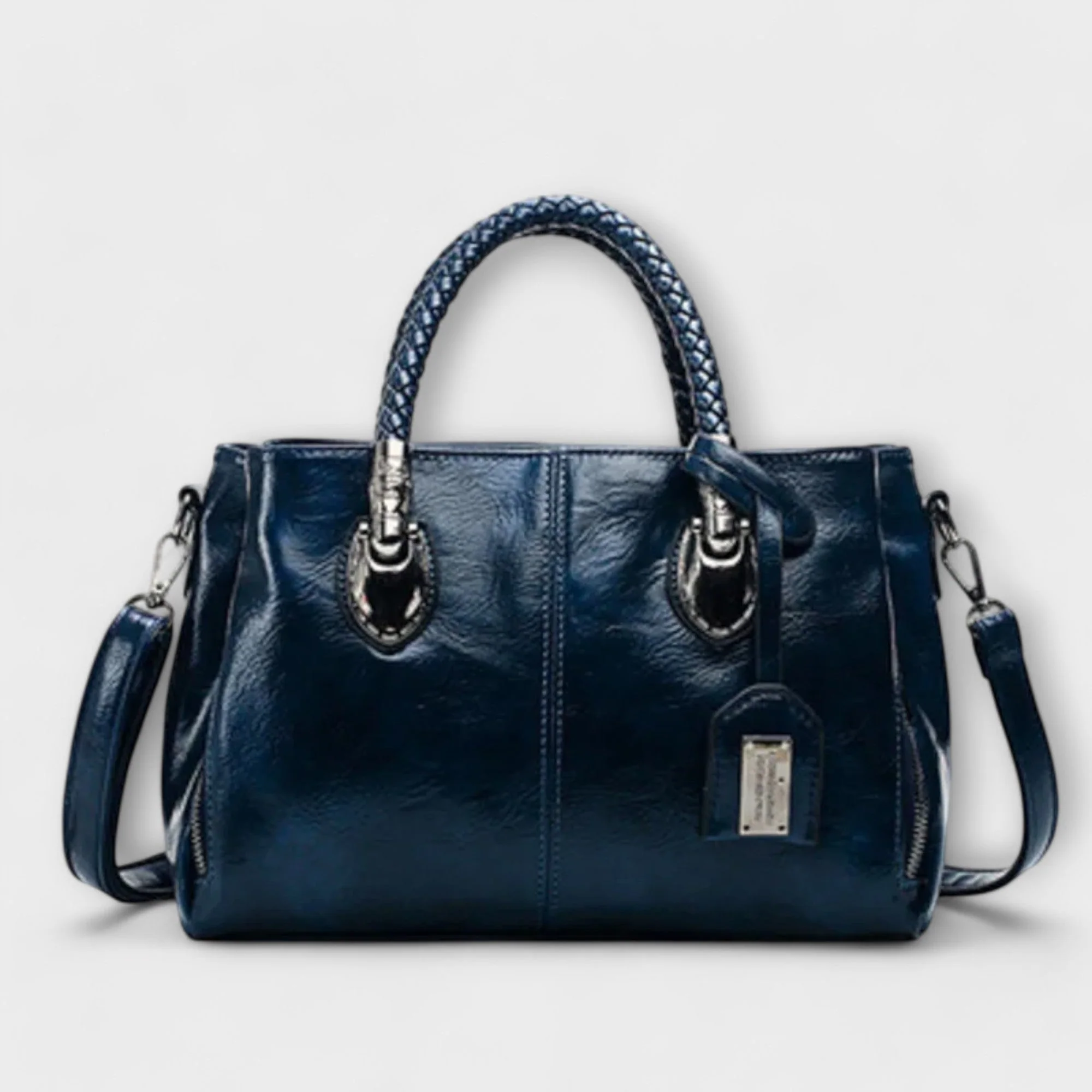 Elsie | Women’s Classic Handbag with Braided Handle - Image 5