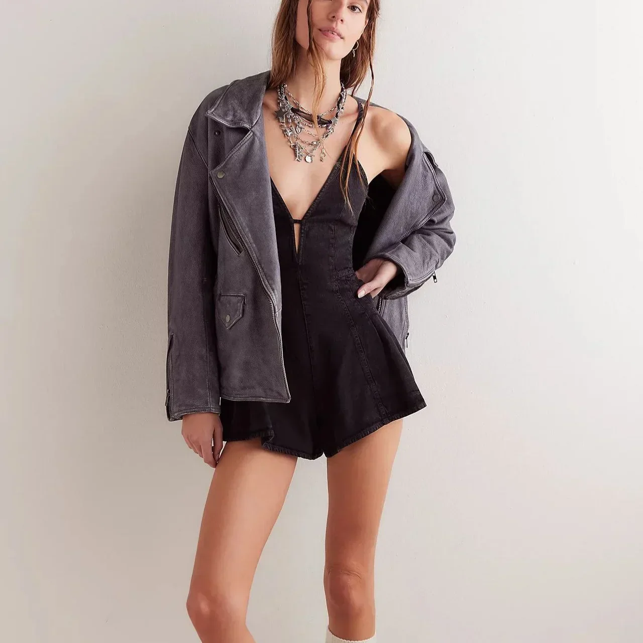 Fiona | Women’s Summer Plunge Dress with Crisscross Back - Image 4