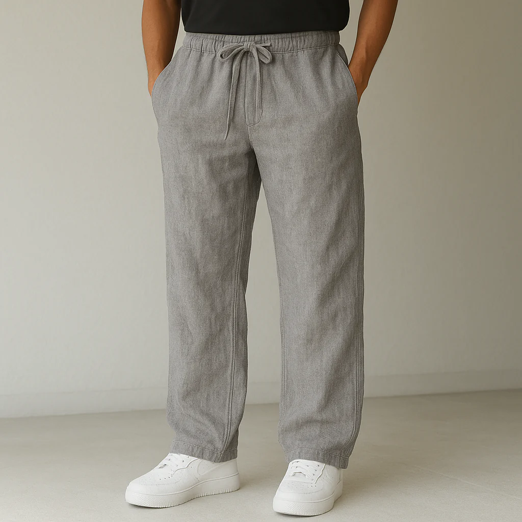 George | Men’s Relaxed Smart-Casual Trousers with Drawstring Waist - Image 5