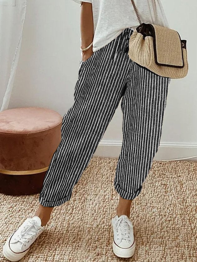 Grace | Women’s Relaxed Casual Trousers with Drawstring Waist - Image 9