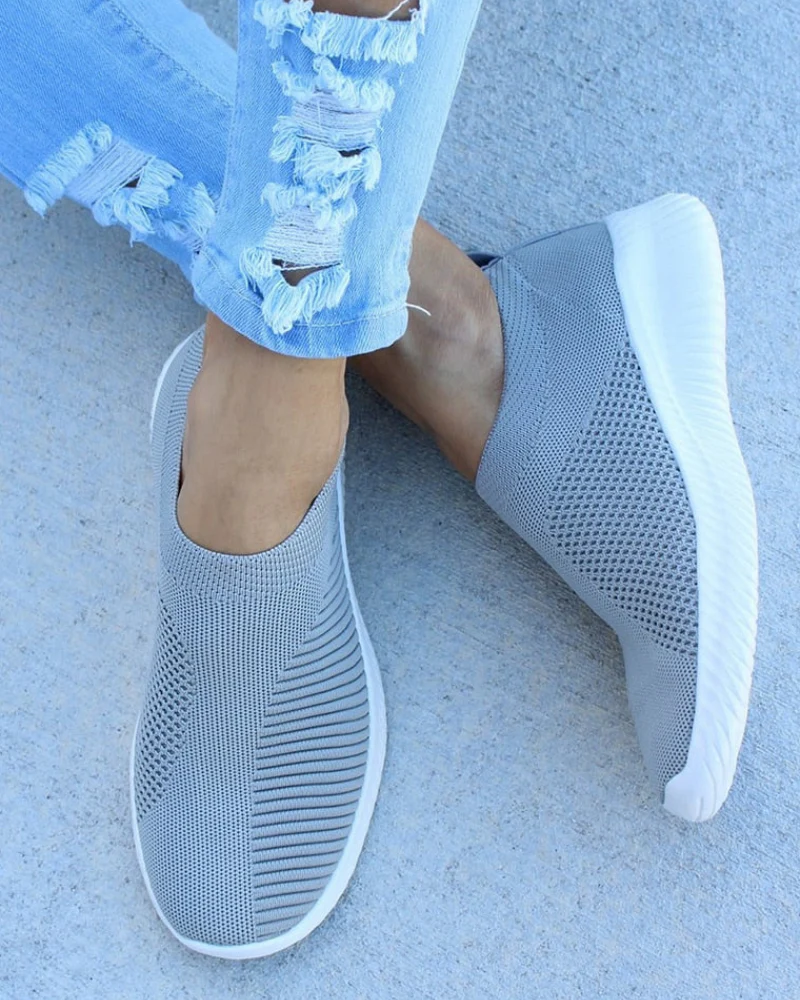 Grace | Women’s Slip-On Summer Trainers with Hook-and-Loop Strap - Image 3