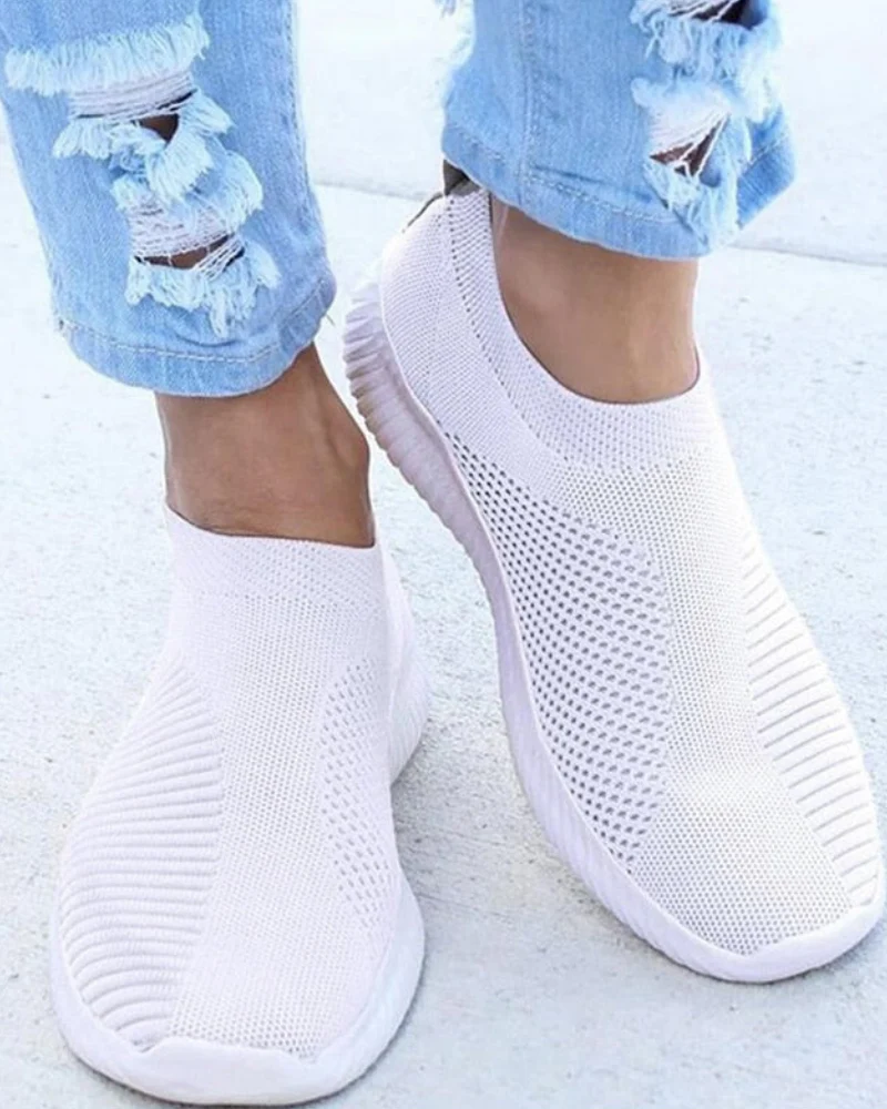 Grace | Women’s Slip-On Summer Trainers with Hook-and-Loop Strap - Image 4