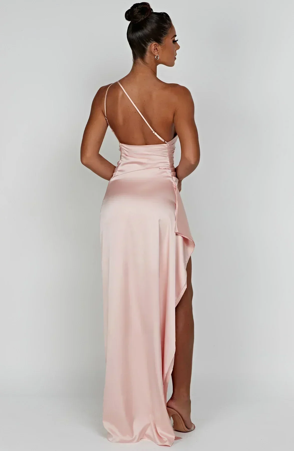 Gwendolen | Women's Elegant One Shoulder Maxi Dress with Asymmetric Straps - Image 11