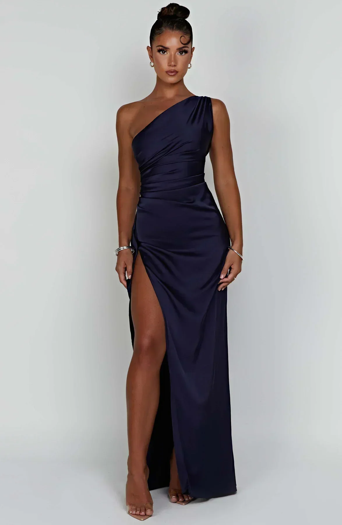Gwendolen | Women's Elegant One Shoulder Maxi Dress with Asymmetric Straps - Image 16