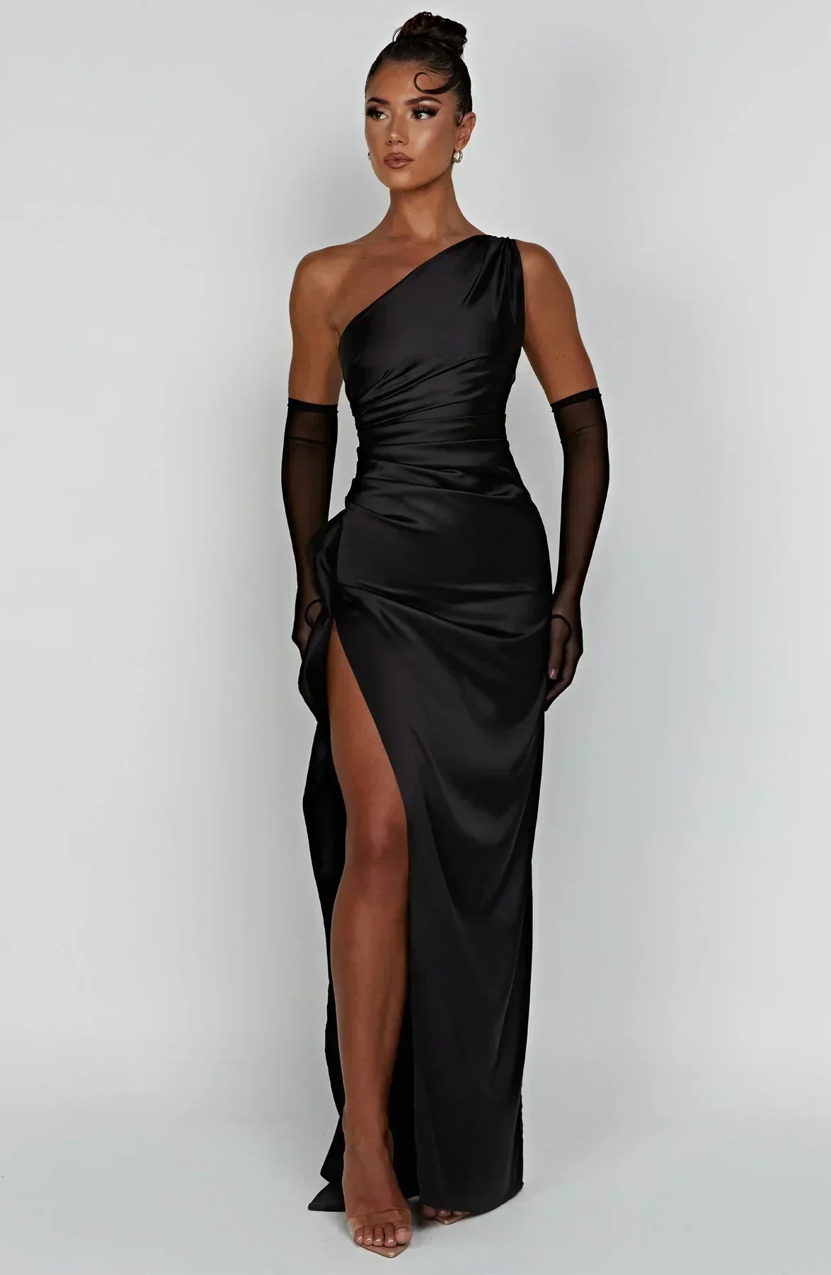 Gwendolen | Women's Elegant One Shoulder Maxi Dress with Asymmetric Straps - Image 22