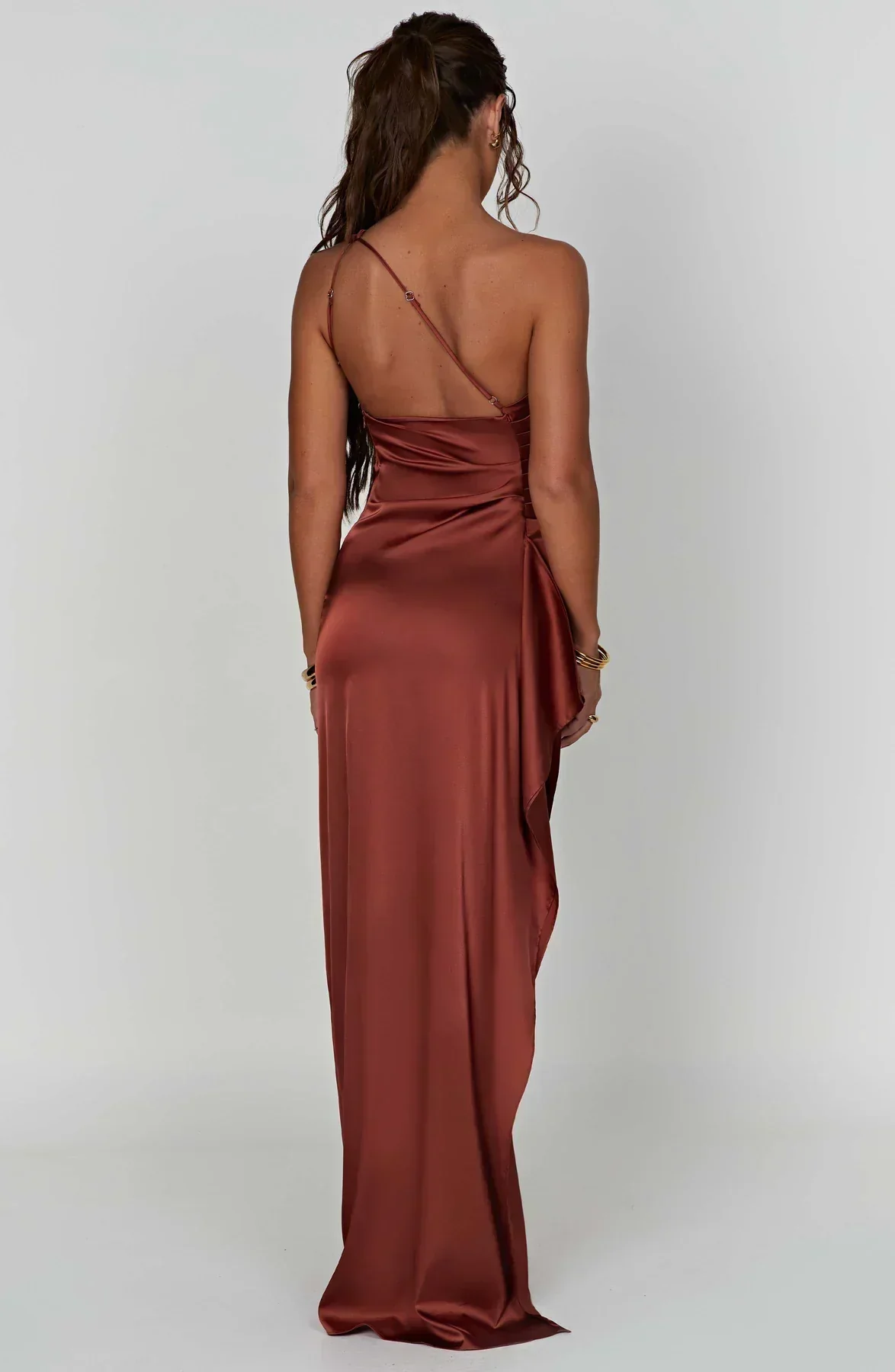 Gwendolen | Women's Elegant One Shoulder Maxi Dress with Asymmetric Straps - Image 41