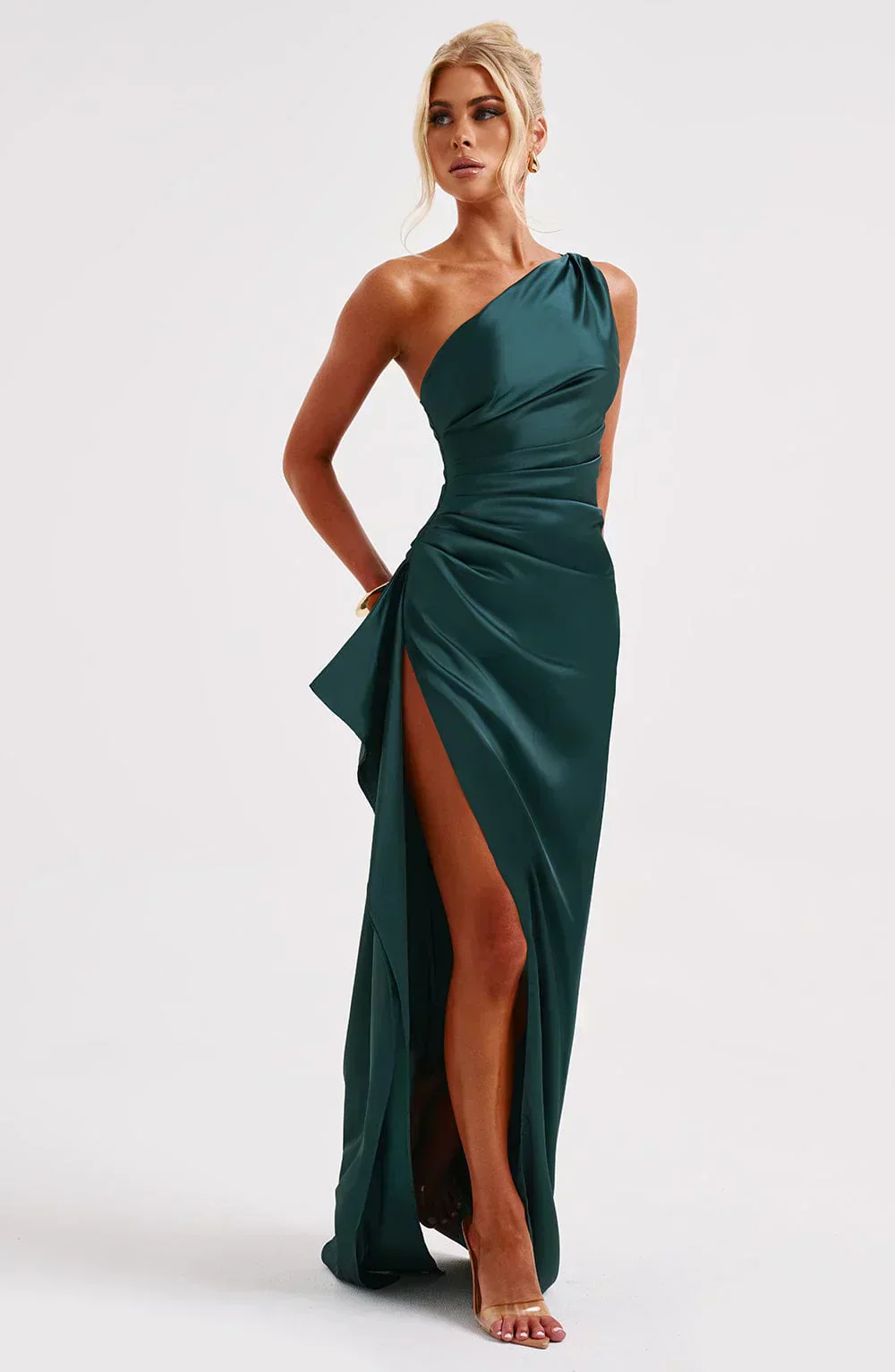 Gwendolen | Women's Elegant One Shoulder Maxi Dress with Asymmetric Straps - Image 53