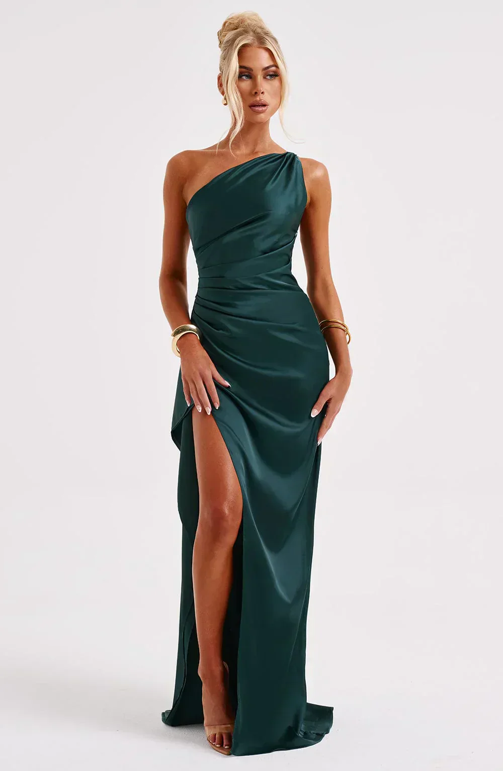 Gwendolen | Women's Elegant One Shoulder Maxi Dress with Asymmetric Straps - Image 54