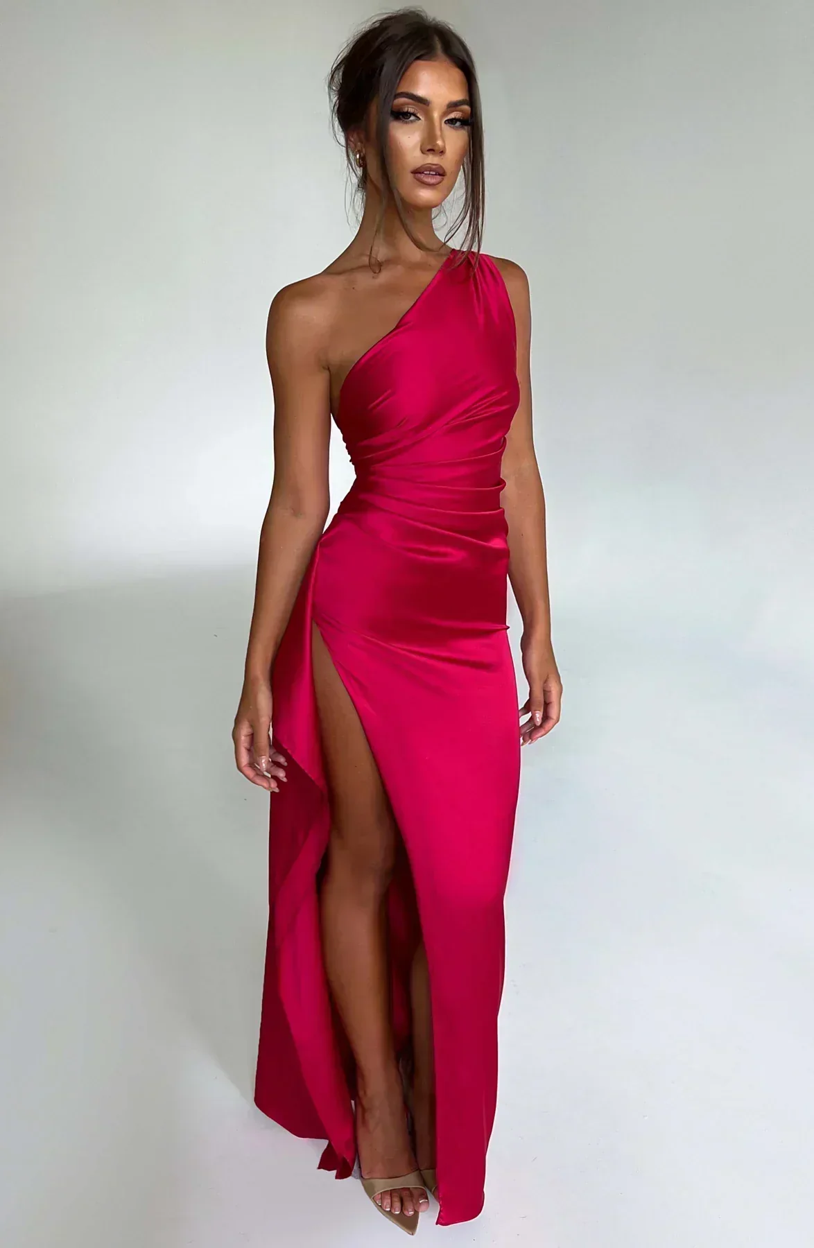 Gwendolen | Women's Elegant One Shoulder Maxi Dress with Asymmetric Straps - Image 57