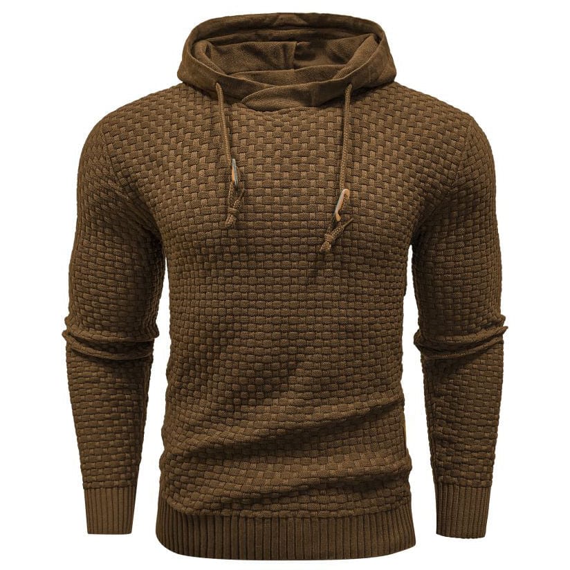 Harley | Men’s Casual Textured Hoodie with Drawstring Hood - Image 21