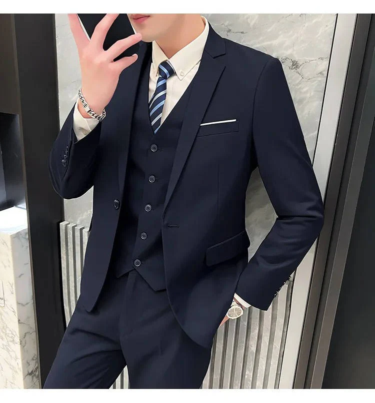 Hugo | Men’s Formal Three Piece Suit with Notch Lapel - Image 10