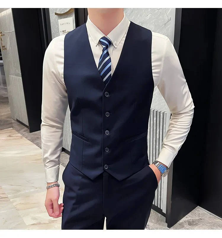 Hugo | Men’s Formal Three Piece Suit with Notch Lapel - Image 11