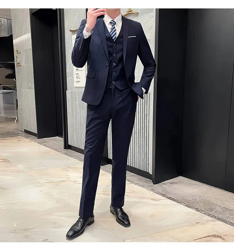 Hugo | Men’s Formal Three Piece Suit with Notch Lapel - Image 12