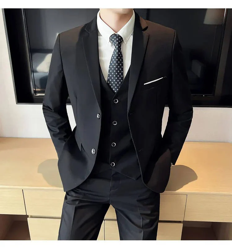Hugo | Men’s Formal Three Piece Suit with Notch Lapel - Image 13