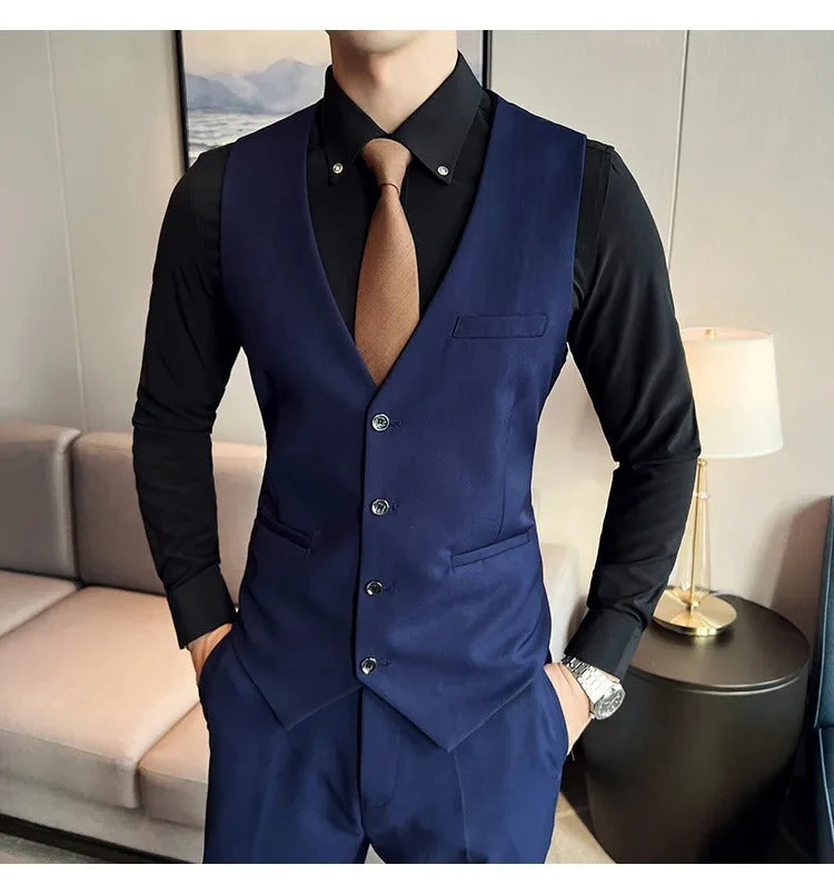 Hugo | Men’s Formal Three Piece Suit with Notch Lapel - Image 17