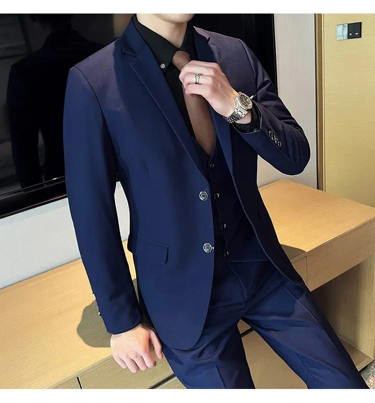 Hugo | Men’s Formal Three Piece Suit with Notch Lapel - Image 18