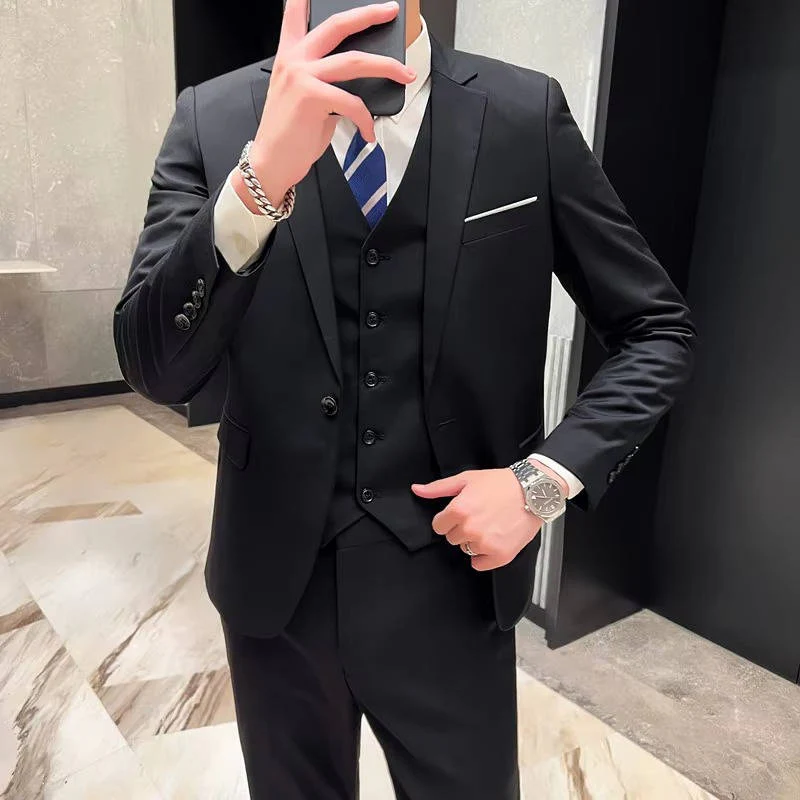 Hugo | Men’s Formal Three Piece Suit with Notch Lapel - Image 19