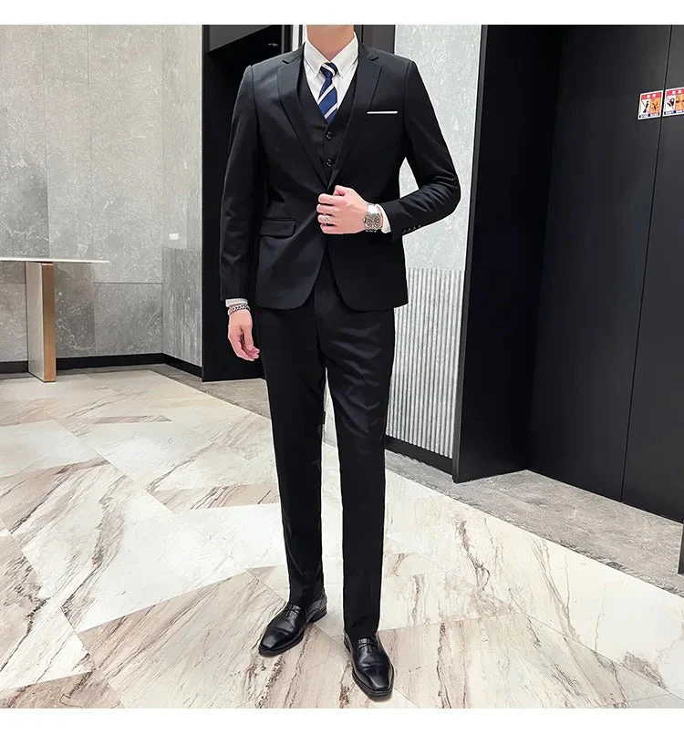 Hugo | Men’s Formal Three Piece Suit with Notch Lapel - Image 21