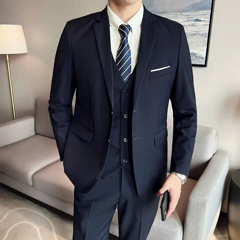 Hugo | Men’s Formal Three Piece Suit with Notch Lapel - Image 4