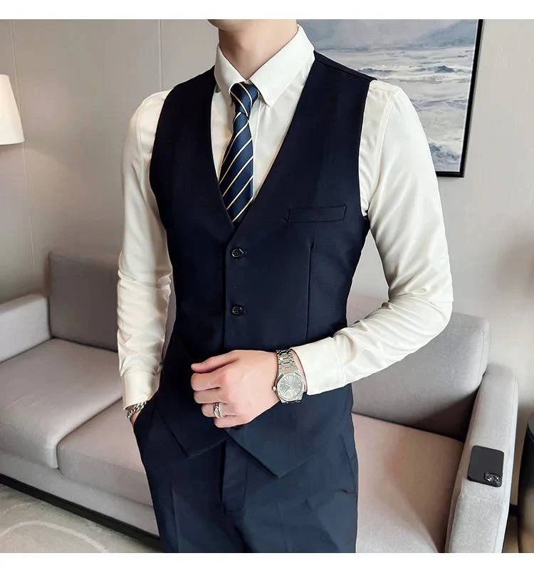 Hugo | Men’s Formal Three Piece Suit with Notch Lapel - Image 5