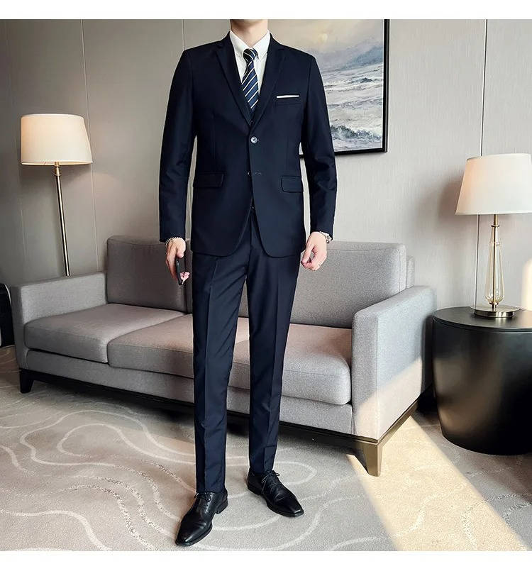 Hugo | Men’s Formal Three Piece Suit with Notch Lapel - Image 6