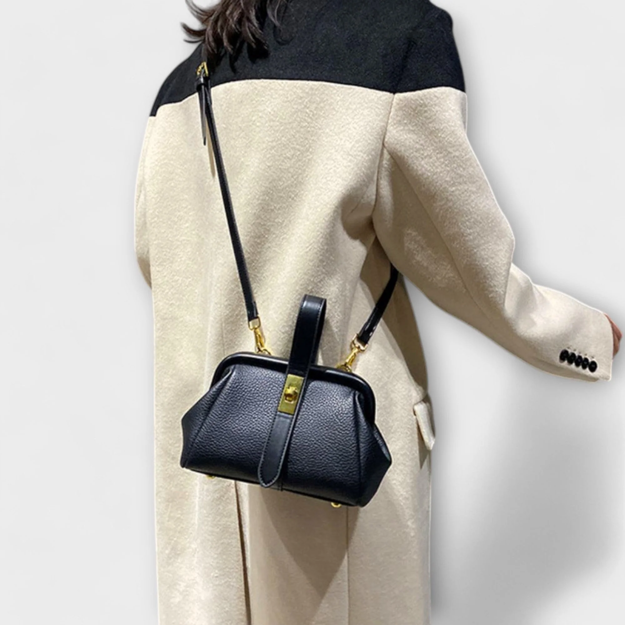 Ivy | Women’s Elegant Leather Mini Handbag with Turn Lock - Image 7
