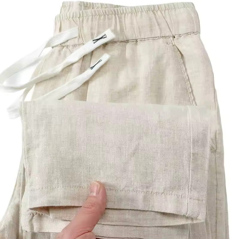 Jack | Men’s Relaxed Chic Trousers with Drawstring Waist - Image 6