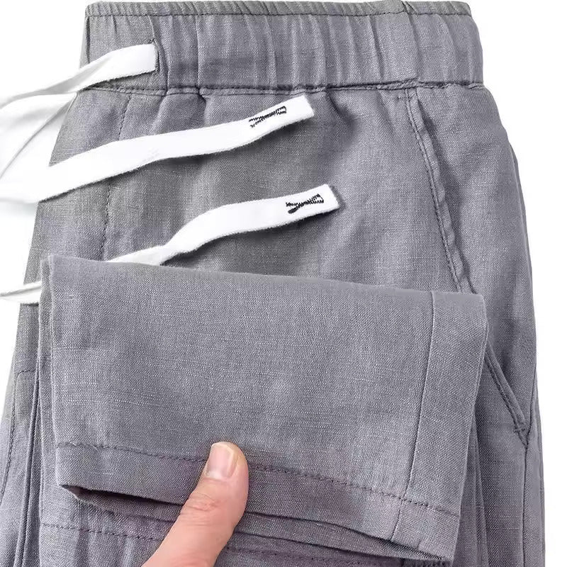 Jack | Men’s Relaxed Chic Trousers with Drawstring Waist - Image 7