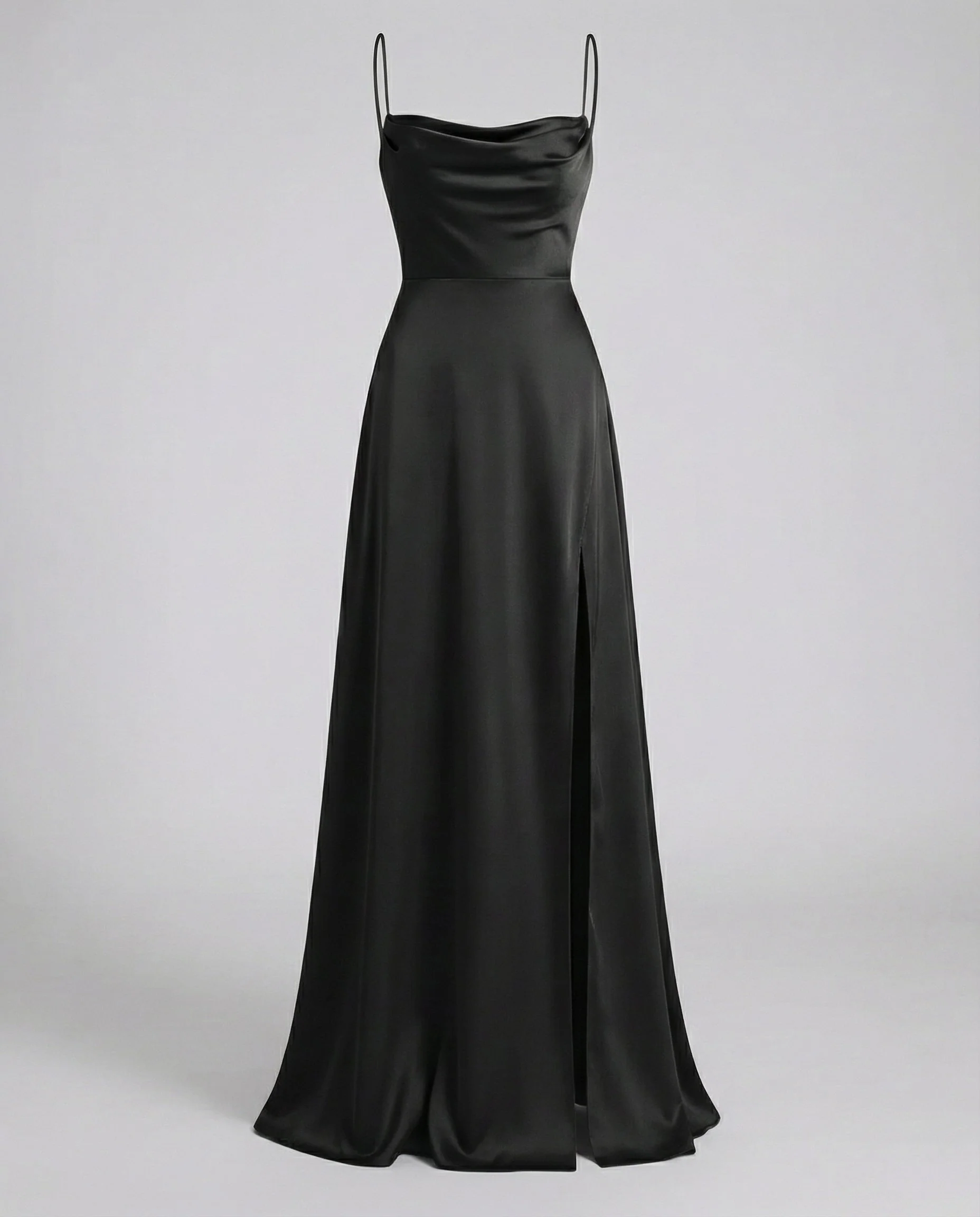 Karina | Women's Elegant Maxi Wedding Guest Dress with Cowl Neckline - Image 11